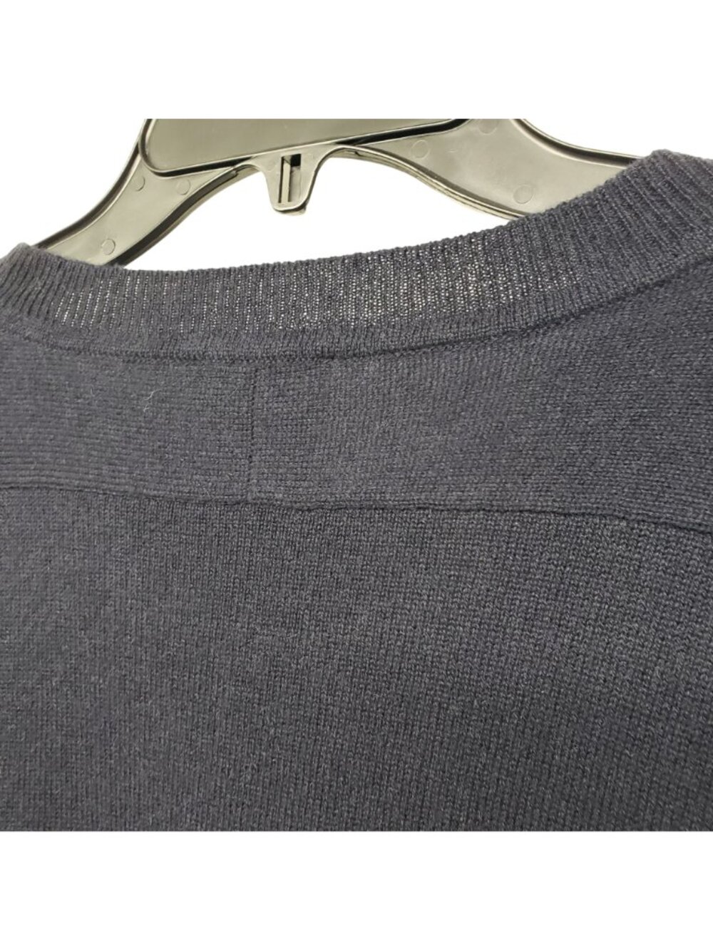 G Label by Goop GWYN Gia Navy Blue Cashmere Oversized Crew Neck Sweater - Picture 5 of 9
